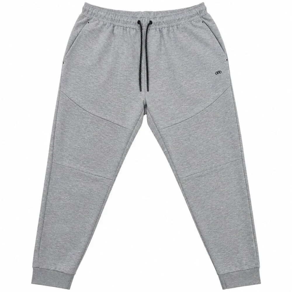 LEG3ND Men's Gray Jogger Pants 2X Knit Polyester with Pockets